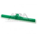 Jalador de hule espuma base plástica verde HYGIENIC 45 cm